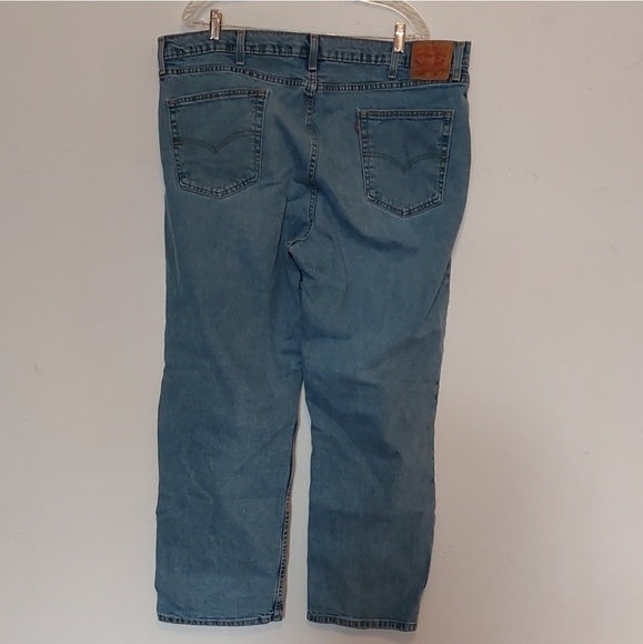 Levi's 550 Men's Tapered Leg Light Wash Blue Jeans Size 42x30 Actual Sz 42W 28L - Picture 8 of 11